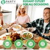Party Bargains Disposable Upscale Collection Soup Spoons, 80 Count, Silver, Plastic Flatware Cutlery Utensils, Excellent for Birthdays, Parties, Buffets, Catering Service, Formal Events