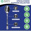 Party Bargains Disposable Upscale Collection Tea Spoons, 40 Count, Silver, Plastic Flatware Cutlery Utensils, Excellent for Birthdays, Parties, Buffets, Catering Service, Formal Events