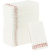 Party Bargains Disposable Linen-Feel Guest Towels, 100 Pack, 13″ x 16″ White with Rose Gold Lace Print, Soft Paper Hand Towels, Weddings, Cocktail Party, Decorative Fold Dinner Napkins