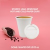 12 oz Coffee Cups with Lids – (240 Pack) White To Go Coffee Paper Cups with Lids, Sleeves and Stirrers – Keeps Coffee, Expresso, Tea, Latte and Chocolate Hot