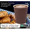 PARTY BARGAINS Ripple Hot Cups with Lids, 12 oz, 120 Count, Brown, Insulated Double Wall, Disposable Paper Coffee Cups, To-Go Cup, Tea, Hot Beverages, No Sleeve Needed