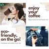 PARTY BARGAINS Ripple Hot Cups without Lids, 10 oz, 80 Count, Brown, Insulated Double Wall, Disposable Paper Coffee Cups, To-Go Cup, Tea, Hot Beverages, No Sleeve Needed